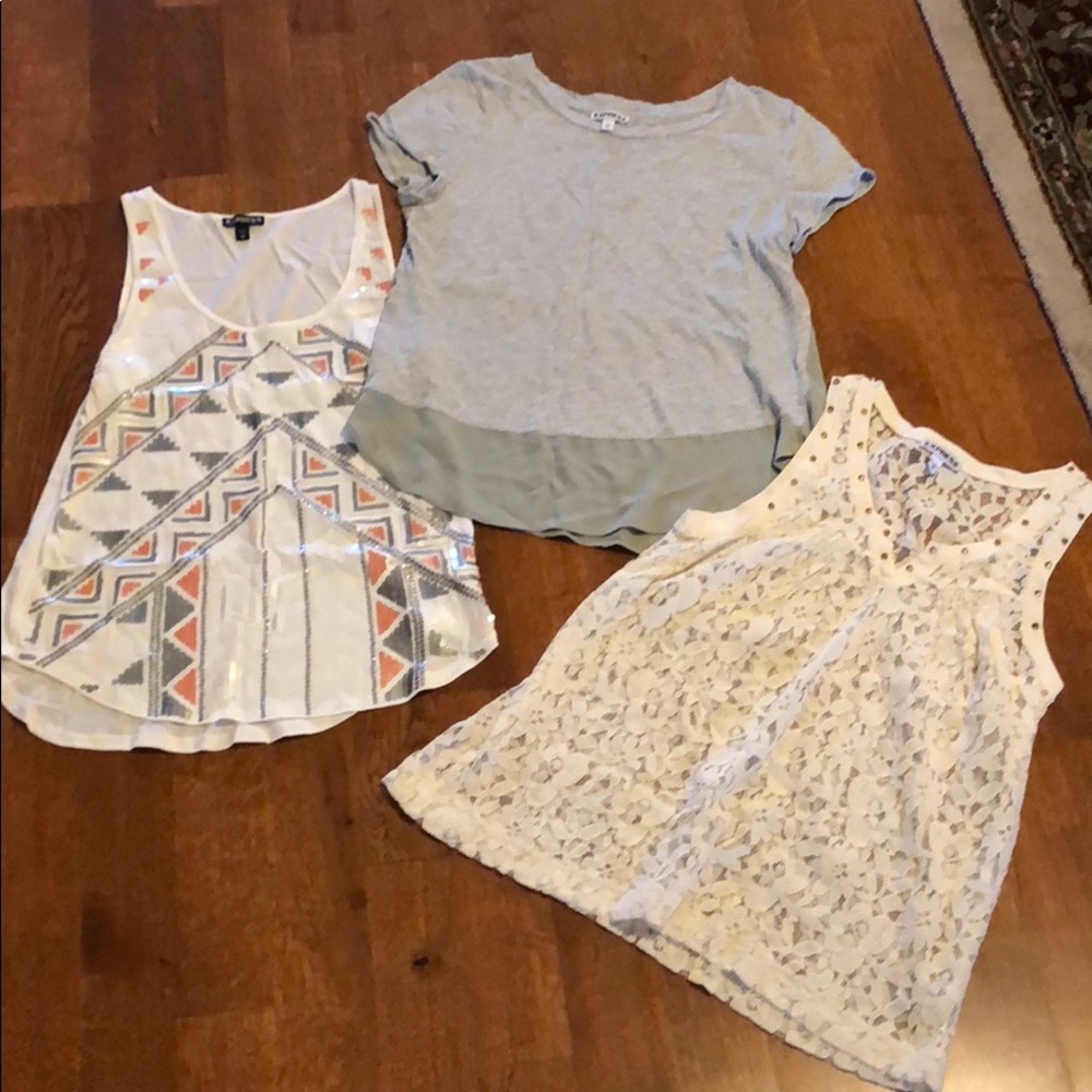 Three extra small Express Shirts